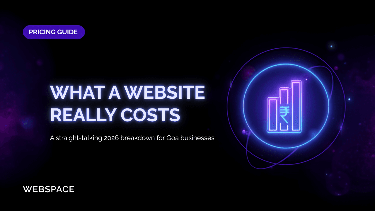 What should a Goa business actually pay for a website in 2026?