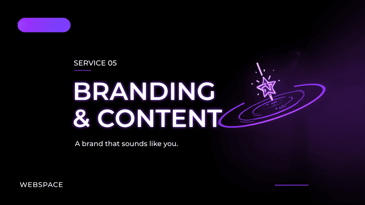 Branding & Content — A brand that sounds like you