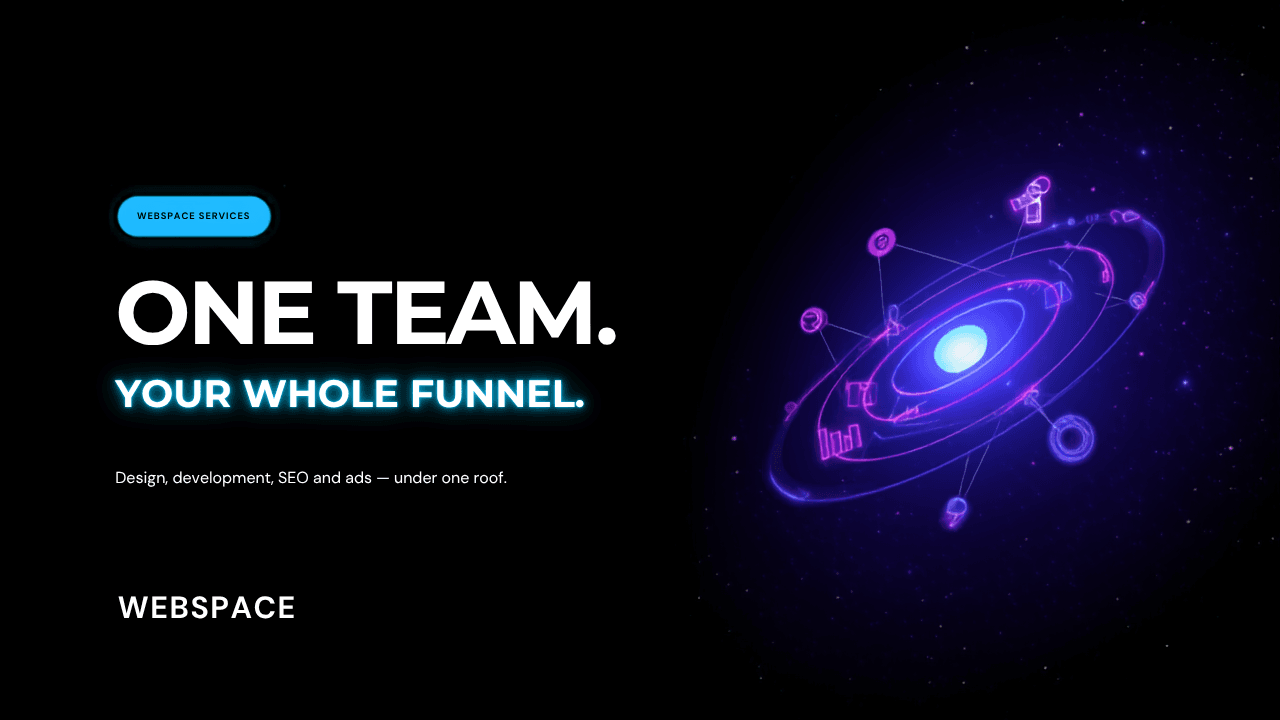 Webspace services — one team for your whole funnel