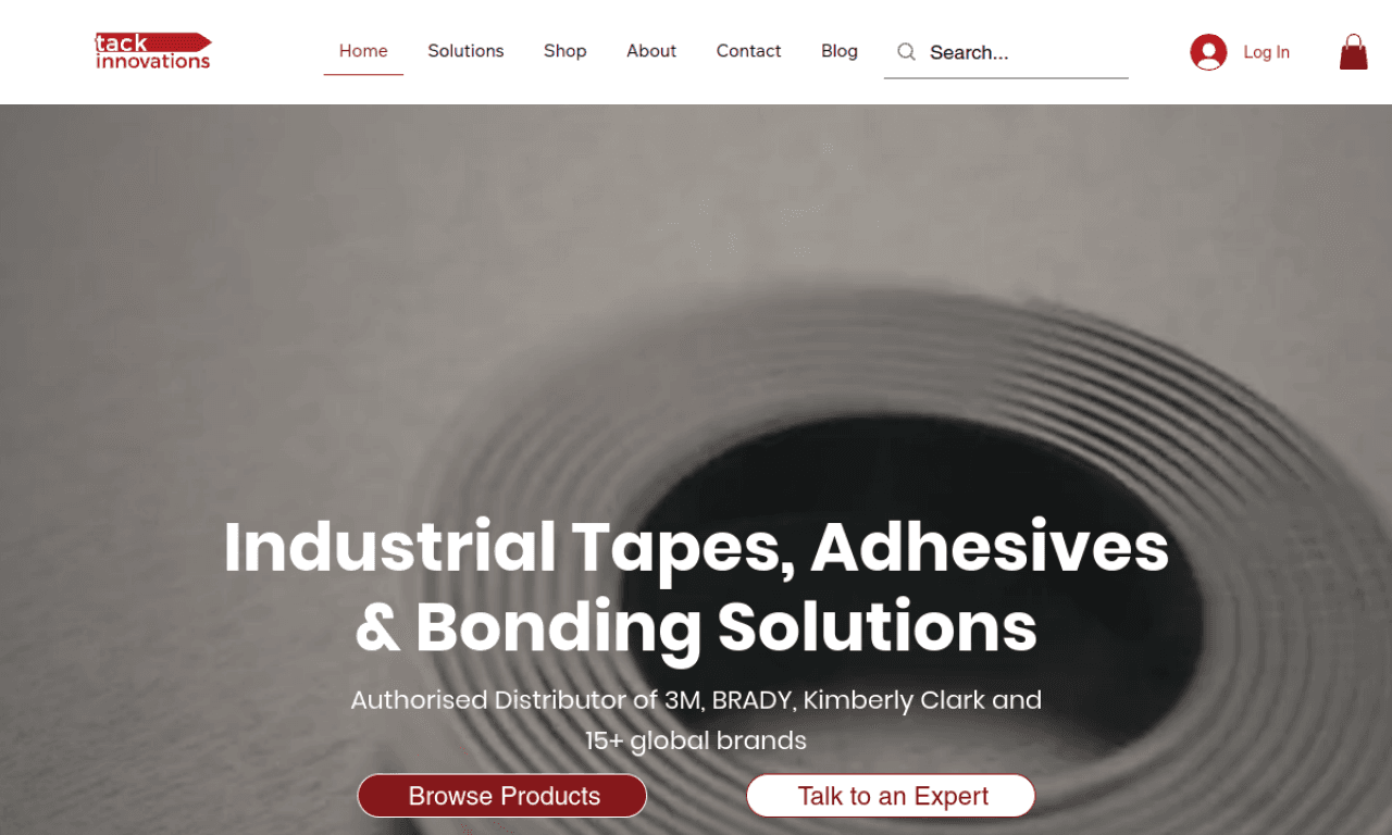 TACK website screenshot